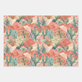 Dreamy Desert Bloom Abstract Collage ラッピングペーパーシート (正面3)