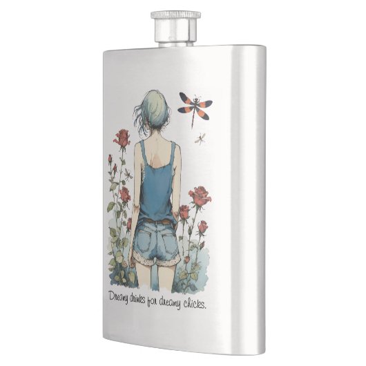 Dreamy Drinks For Dreamy Chicks フラスク (左)