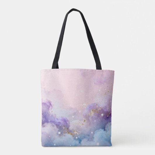 Dreamy Eastern Clouds - Mystical Pastel Tote Bag トートバッグ (裏面)