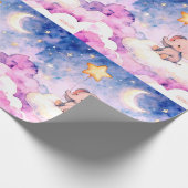 Dreamy elephant and stars giant wrapping roll ラッピングペーパー (角)