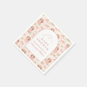 Dreamy Fairy Garden Baby Shower スタンダードカクテルナプキン (角)