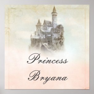 Dreamy Fairy tale Storybook Castle Party Banner ポスター