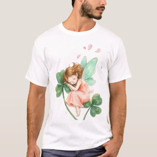 Dreamy Fairy With Clover Magic Dancing Tシャツ