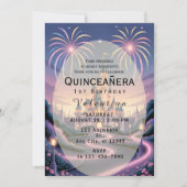 Dreamy Fairytale Castle Baby Girl Birthday 招待状 (正面)