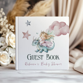 Dreamy Fairytale Dragon Pink Princess Baby Shower  ゲストブック