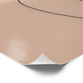 Dreamy Female Faces Print, Closed Eyes, Calming ポスター (コーナー)