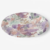 Dreamy Feminine Design Paper Plate ペーパープレート (アングル)