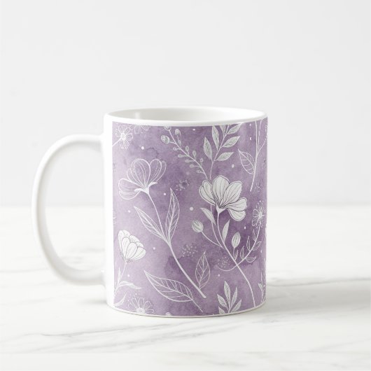 Dreamy Floral Art Classic Mug コーヒーマグカップ (左)