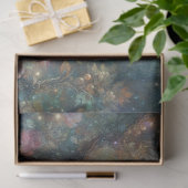 Dreamy Floral Cat in the Woods Fantasy Decoupage  薄葉紙 (ギフト)