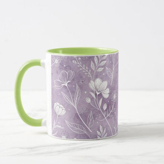 Dreamy Floral Combo Mug with Soft Base マグカップ (左)