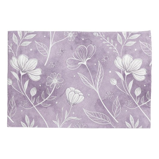 Dreamy Floral Pillowcase Design 枕カバー (裏面)