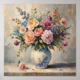 Dreamy Floral Texture – Gentle Flower Style ポスター