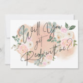 Dreamy Floral V2 Get Ready With Me Card 招待状 (正面)