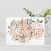 Dreamy Floral V2 Get Ready With Me Card 招待状 (スタンド正面)