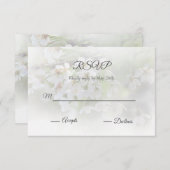 Dreamy Flowers RSVPカード (正面/裏面)