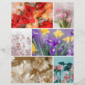 Dreamy Flowers Scrapbook Cutout paper (正面)