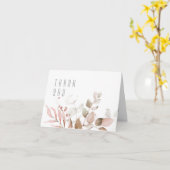 Dreamy Folids 結婚's Thank You赤面ピンクID817 カード (黄色い花)