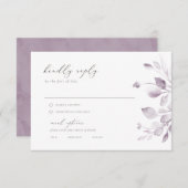 Dreamy Folids Rsvpとメニューオプション 出欠カード (正面/裏面)