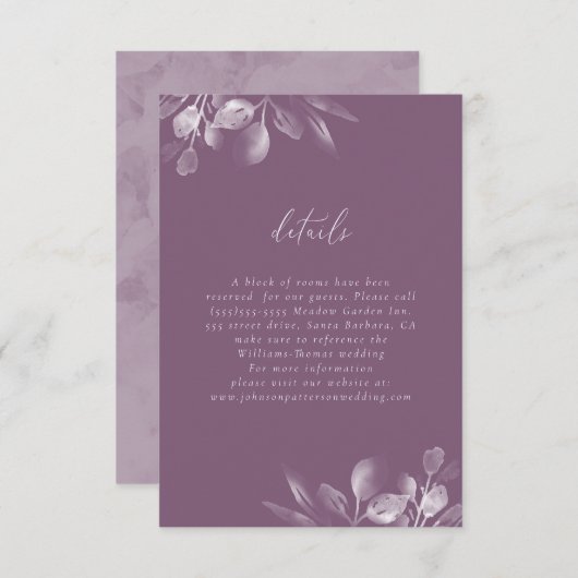 Dreamy Folids RSVPカード (正面/裏面)