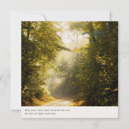 Dreamy forest nature aesthetic, greeting カード