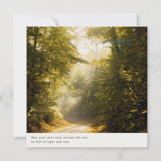 Dreamy forest nature aesthetic, greeting カード (正面)