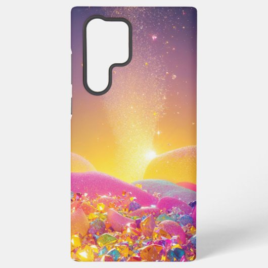 Dreamy Gemstone Glow Phone Case Samsung Galaxyケース (裏面)