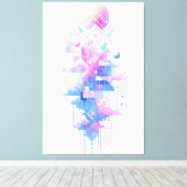 Dreamy Geometric Skyscape キャンバスプリント (インサイチュ (ウッドフロア))