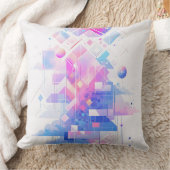 Dreamy Geometric Skyscape クッション (ブランケット)