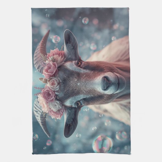 Dreamy Goat Art キッチンタオル (縦)