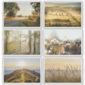 Dreamy Golden Nature Photography Sticker Sheet シール (正面)