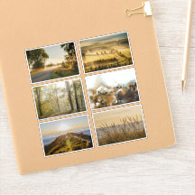 Dreamy Golden Nature Photography Sticker Sheet