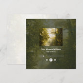 Dreamy golden park art photo Music Player card (正面/裏面)