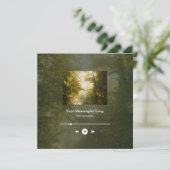 Dreamy golden park art photo Music Player card (スタンド正面)