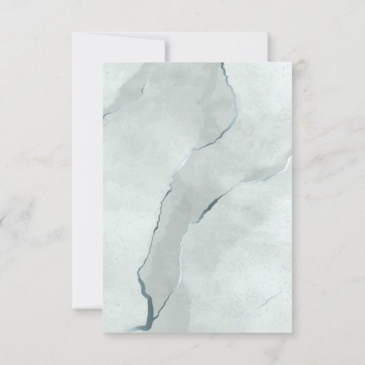 Dreamy Greeneryの結婚緑/青ID817 出欠カード (裏面)