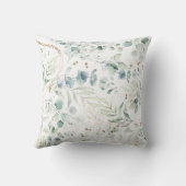 Dreamy Greeneryパターンブルー/グリーンID817 クッション (裏面)