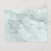 Dreamy Greenery 結婚's Thank You Green/Blue ID817 案内ポストカード (裏面)