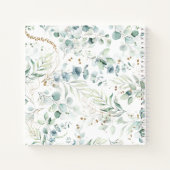 Dreamy Greenery Pattern Green/Blue ID817 ノートブック (裏面)