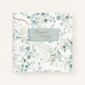 Dreamy Greenery Pattern Green/Blue ID817 ノートブック (正面)