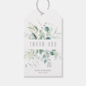 Dreamy Greenery Thank V1 Green/Blue ID817 ギフトタグ (正面)
