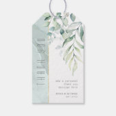 Dreamy Greenery Thank V2 Green/Blue ID817 ギフトタグ (正面)