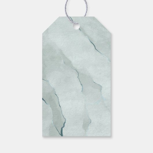 Dreamy Greenery Thank V2 Green/Blue ID817 ギフトタグ (裏面)