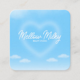 Dreamy Heart Cloud Sky スクエア名刺