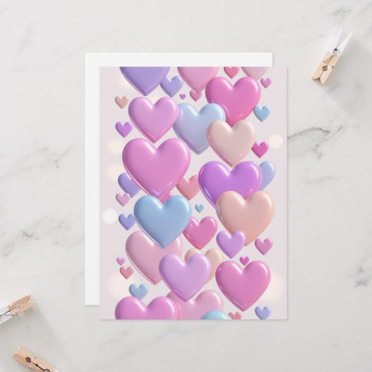 Dreamy Hearts カード (正面/裏面インサイチュ)