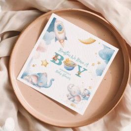 Dreamy Houston私たちは男の子の宇宙を持っている スタンダードカクテルナプキン