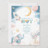 Dreamy Houston私たちは男の子の宇宙を持っている 招待状 (正面)