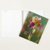 Dreamy Iris Floral photo art with monogram (Large) プランナー手帳 (ディスプレー)