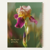 Dreamy Iris Floral photo art with monogram (Large) プランナー手帳 (裏面)