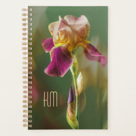 Dreamy Iris Floral photo art with monogram (Small) プランナー手帳