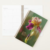 Dreamy Iris Floral photo art with monogram (Small) プランナー手帳 (ディスプレー)