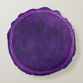 Dreamy Jewel-toned Dragonfly Round Pillow ラウンドクッション (裏面)